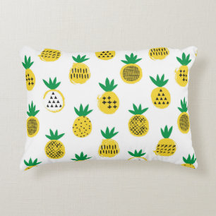 Pineapple seamless pattern. Kid design. Accent Pillow
