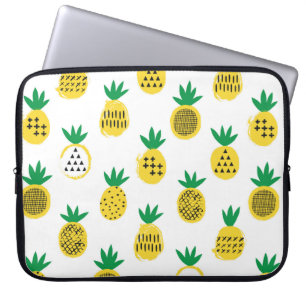 Pineapple seamless pattern. Kid design.  Laptop Sleeve