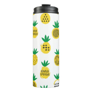 Pineapple seamless pattern. Kid design. Thermal Tumbler