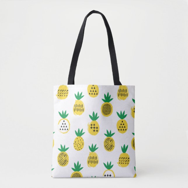 Pineapple seamless pattern. Kid design.  Tote Bag (Front)