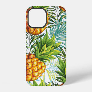 Pineapple. Seamless pattern. Vintage floral patter iPhone 12 Case