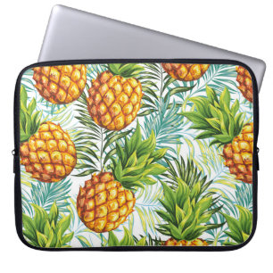 Pineapple. Seamless pattern. Vintage floral patter Laptop Sleeve