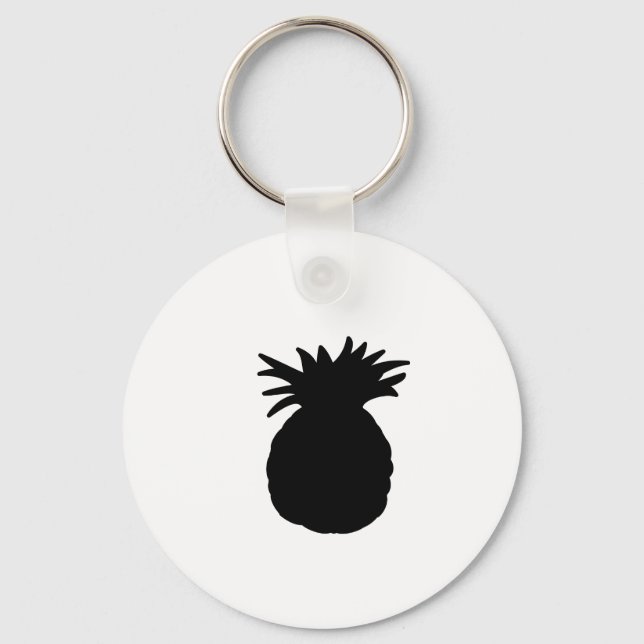 Pineapple Silhouette Keychain (Front)