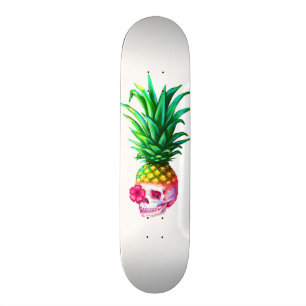 Pineapple Skull Board white Skateboard