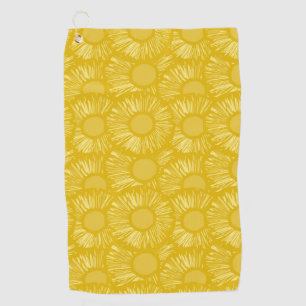 Pineapple Slice Tropical Fruit Hawaii Summer Lover Golf Towel