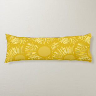 Pineapple Slices Yellow Tropical Fruit Hawaii Body Pillow
