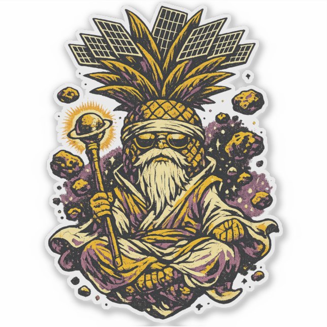 Pineapple Space Sensei — Vintage Cosmic Master  (Front)