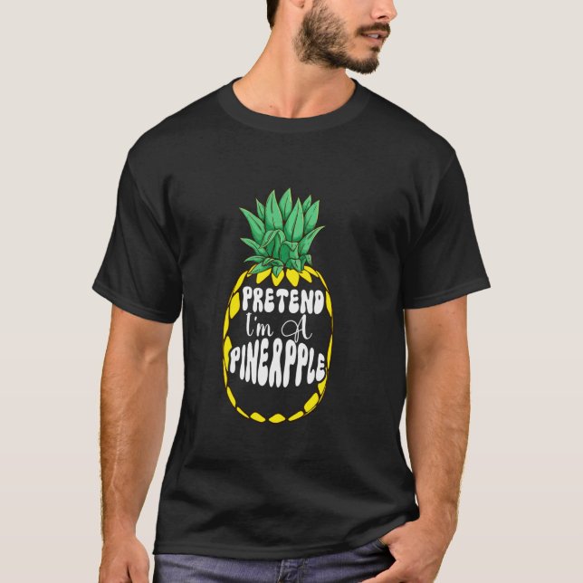 Pineapple Squad Three Cute Avocados Sunglasses Fun T-Shirt (Front)