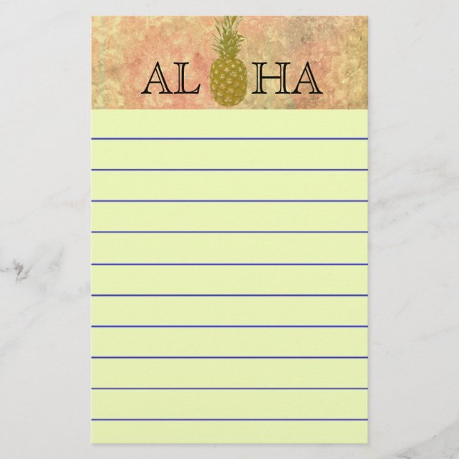Pineapple Stationery (Front)