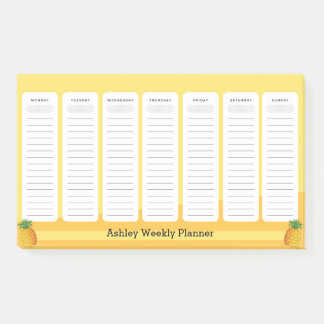 Pineapple Style Weekly Planner Post-it Notes