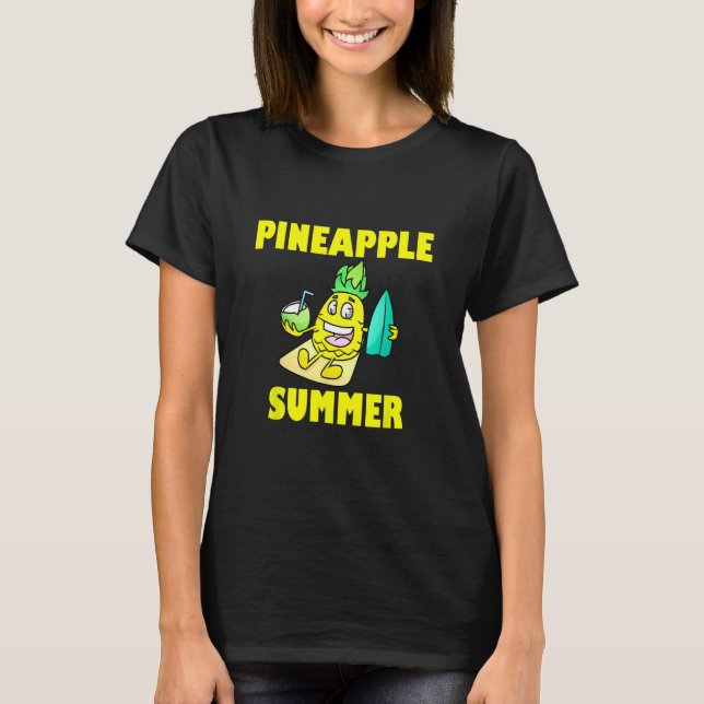 Pineapple Summer Beach T-Shirt (Front)