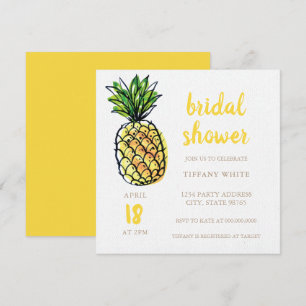 Pineapple Summer Bridal Shower Invitation