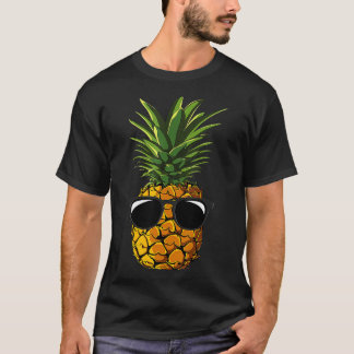 Pineapple Sunglasses T Aloha Beaches Hawaiian Haw T-Shirt