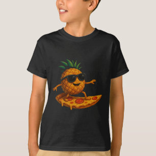 Pineapple Surfing Pizza Slice Funny Summer Tropica T-Shirt