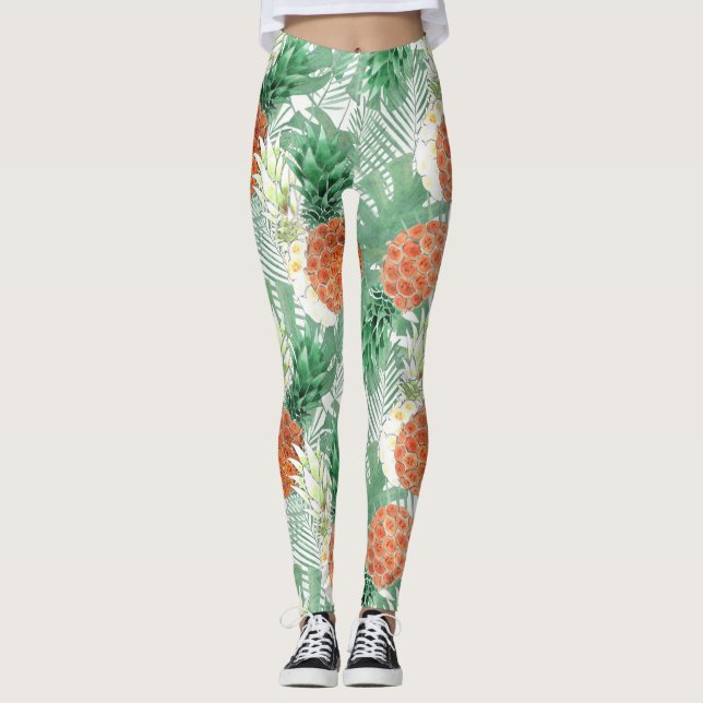 Pineapple, sweet couple, fruit leggings (Front)