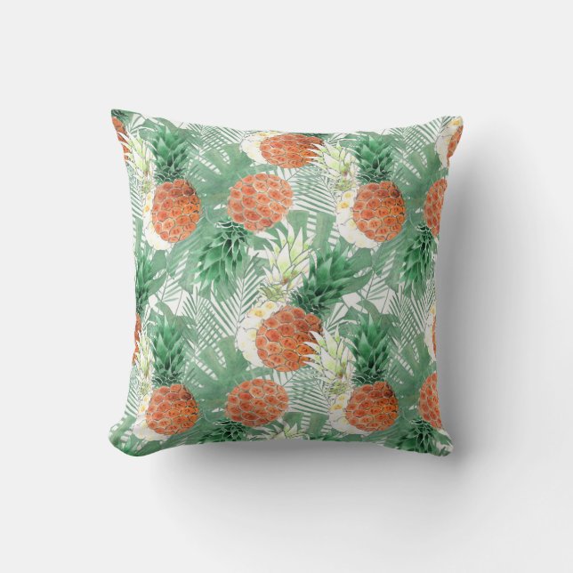 Pineapple, sweet couple, fruit throw pillow (Front)
