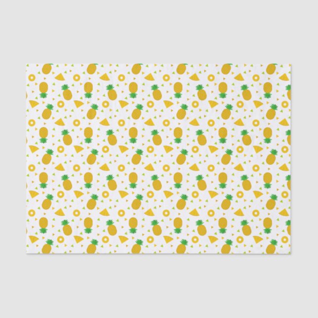 Pineapple Themed Tissue Wrapping Paper (Front)