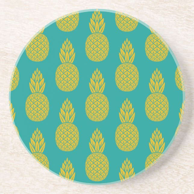 Pineapple Tropical Fruit Coaster (Front)