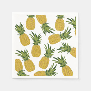 Pineapple Tropical Fruit Design Napkin