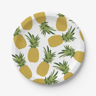 Pineapple Tropical Fruit Design Paper Plate