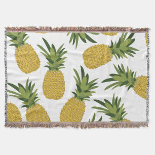 Pineapple Tropical Fruit Design Throw Blanket
