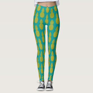 Pineapple Tropical Fruit Leggings