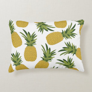 Pineapple Tropical Fruit Pattern Accent Pillow