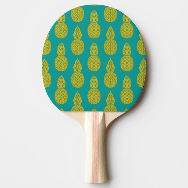 Pineapple Tropical Fruit Ping Pong Paddle (Front)