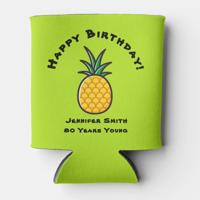 Pineapple Tropical Party Can Cooler (Front)
