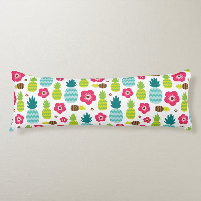 Pineapple Tropical Summer Body Pillow (Front)