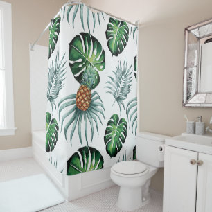 Pineapple Tropical Watercolor Jungle Palm Pattern