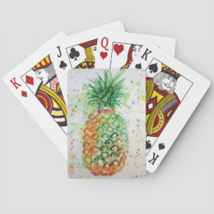 Pineapple Tropical Watercolour Playing Cards Set