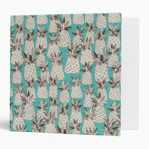 pineapple turquoise sea binder