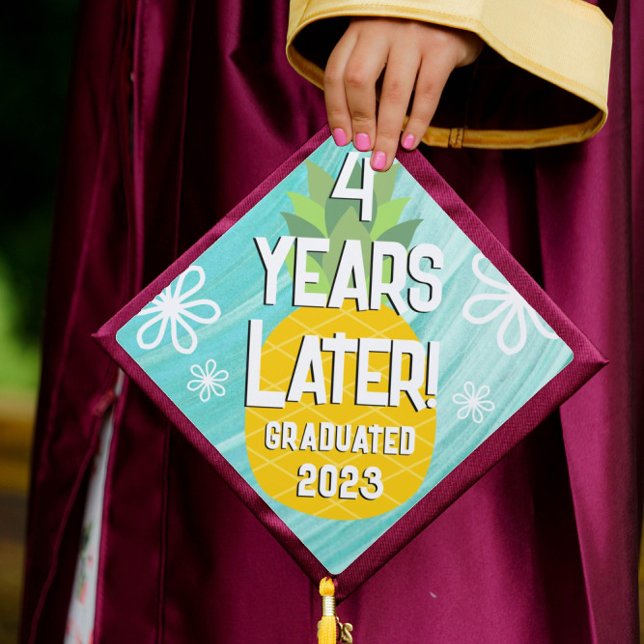 Pineapple Under the sea Funny Graduation Cap Topper (Creator Uploaded)