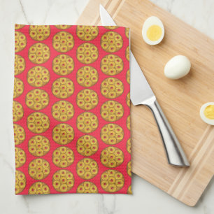 Pineapple Upside Down Cake Cherries Baking Dessert Kitchen Towel