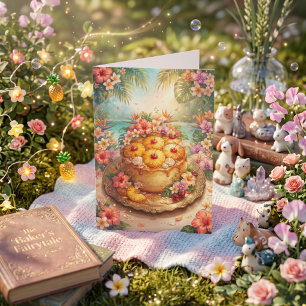 Pineapple Upside Down Cake   Daughter's Birthday Card