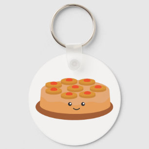 Pineapple Upside Down Cake Keychain