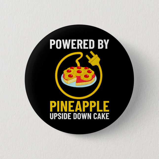 Pineapple Upside Down Cake Recipe Mix Filling 2 Inch Round Button (Front)