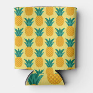 Pineapple Vintage: Fruitful Pattern Delight. Can Cooler