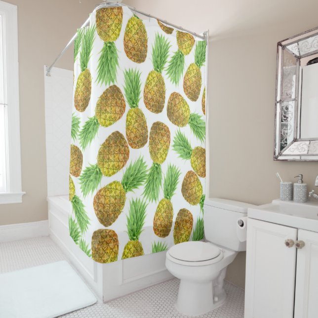 Pineapple watercolor pattern (In Situ)