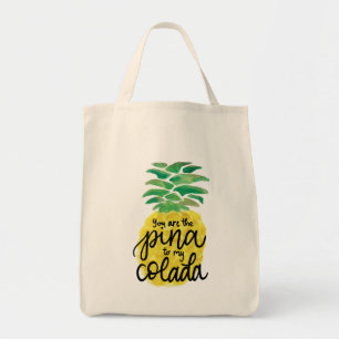 Pineapple Watercolor Tote Bag