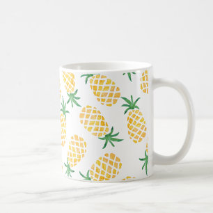 Pineapple watercolour mug