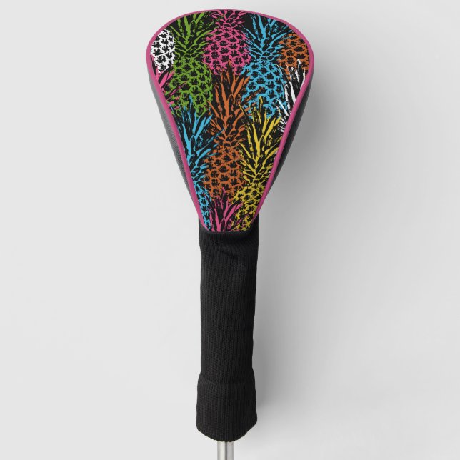 Pineapple Wild and Sweet Golf Head Cover (Front)