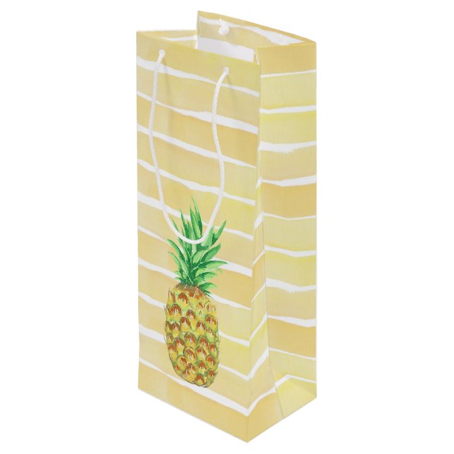 Pineapple Wine Gift Bag (Back Angled)