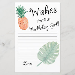 pineapple Wishes for the birthday girl