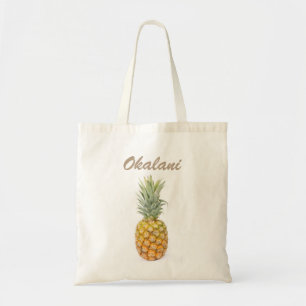 Pineapple with Name Tote Bag