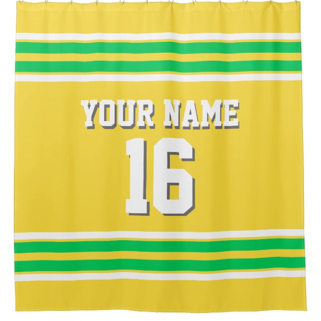Pineapple Yellow Emerald Green Stripe Sport Jersey (Front)