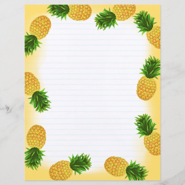 Pineapple Yellow Lined (Front)