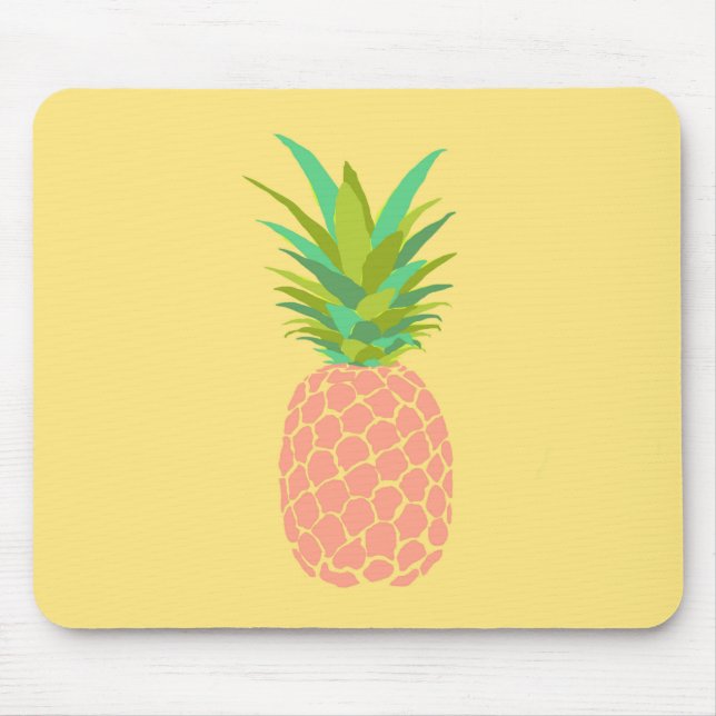 Pineapple +Yellow Mouse Pad (Front)