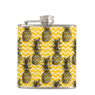 Pineapple Zigzags Hip Flask